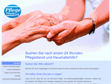 Tablet Screenshot of pflegeteam24.eu